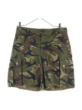 Celine Camouflage Low Edge Cargo Shorts Multi